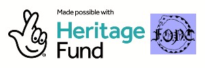 National Lottery Heritage Fund and FONC logos